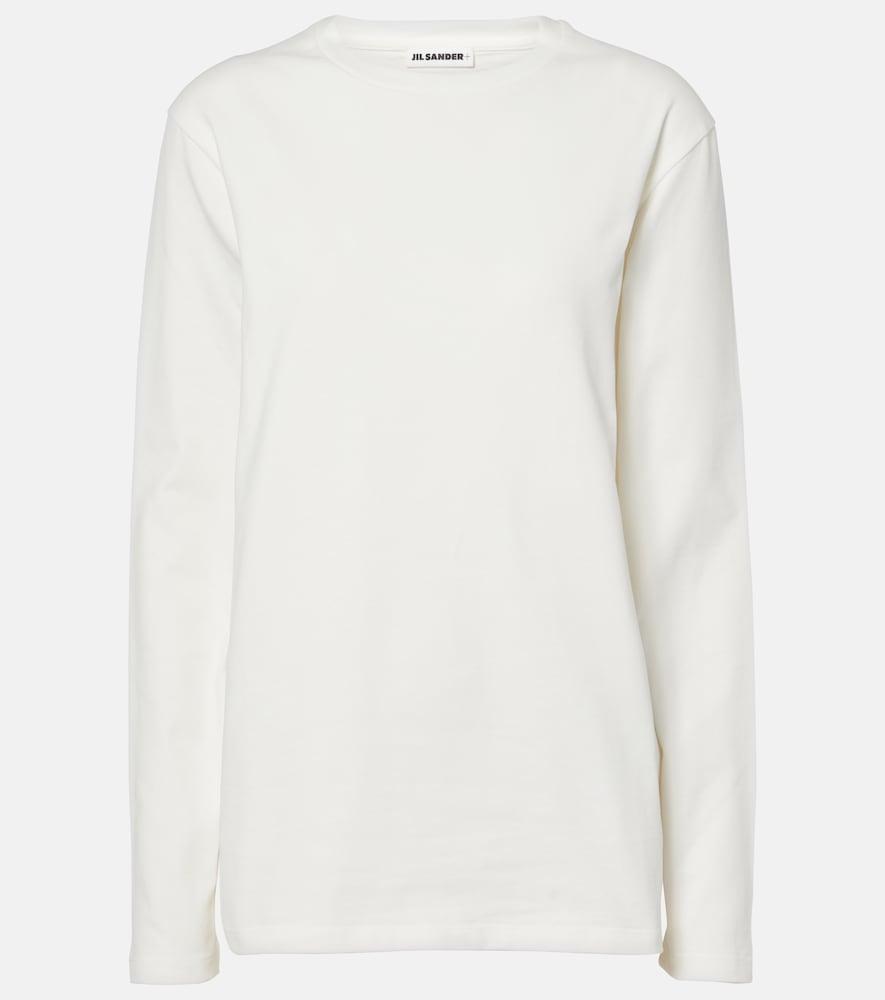 jil sander cotton jersey top