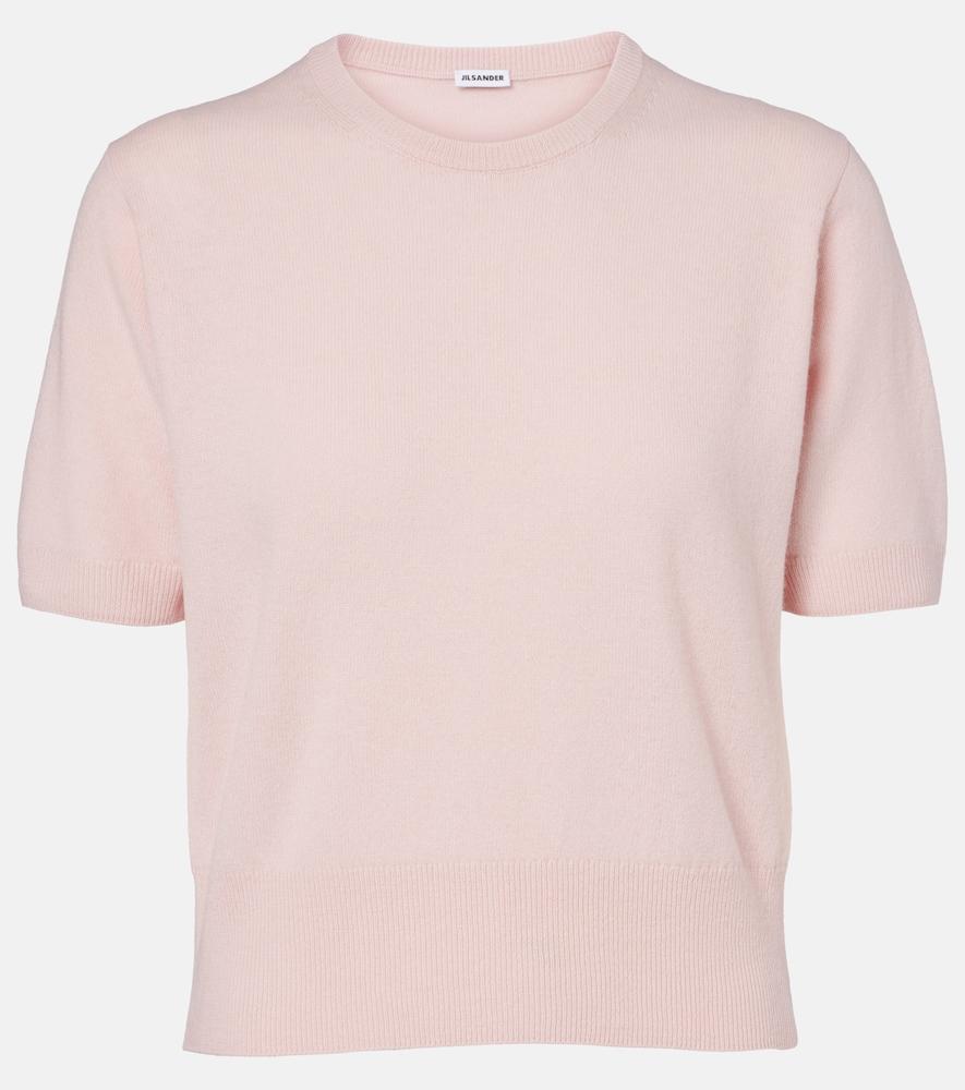 jil sander cropped wool and cashmere sweater