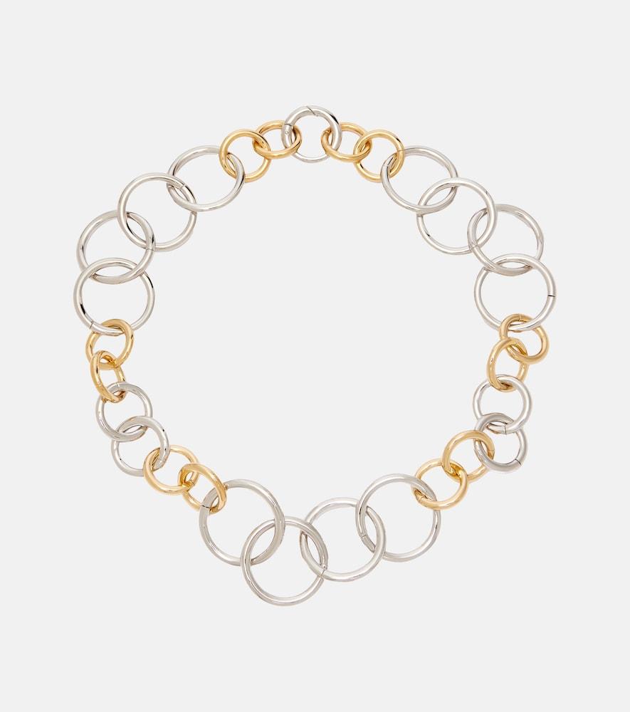 jil sander gold-plated necklace