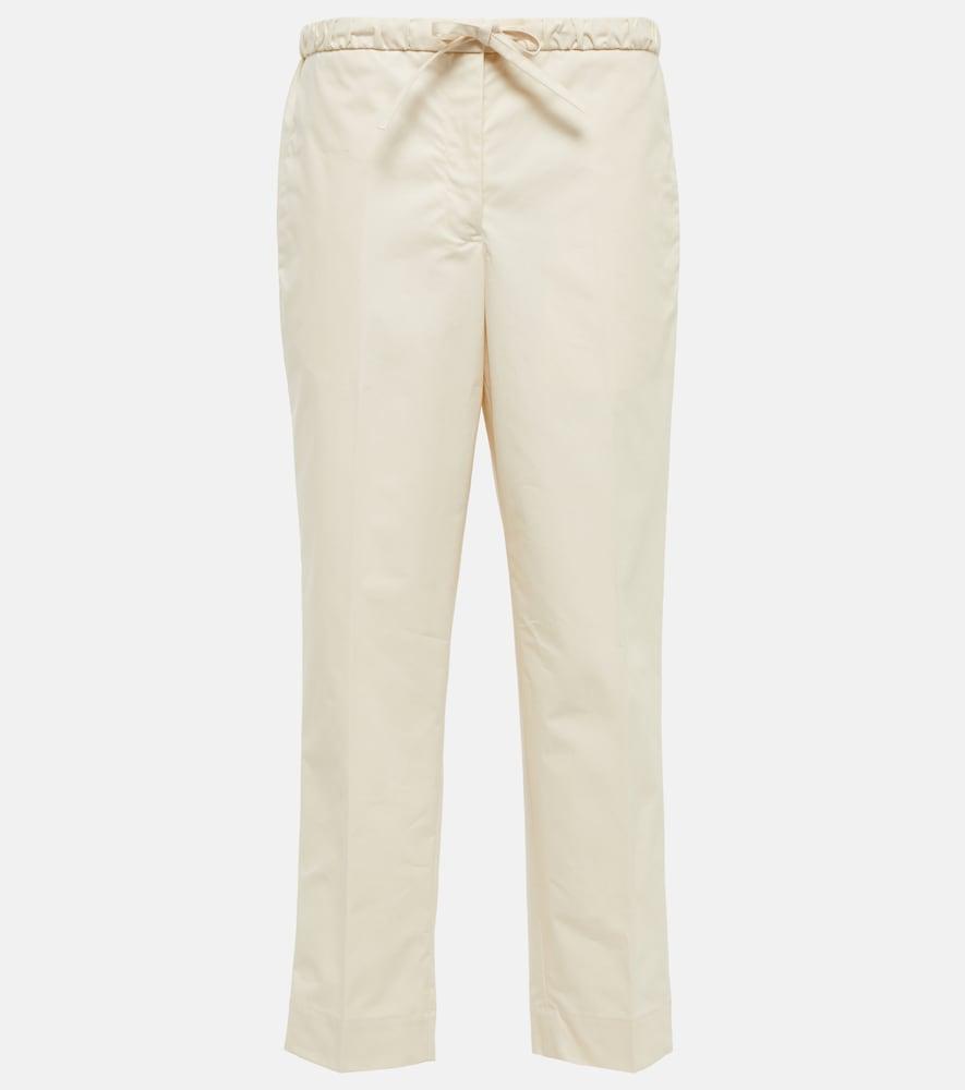 jil sander high-rise cotton pants