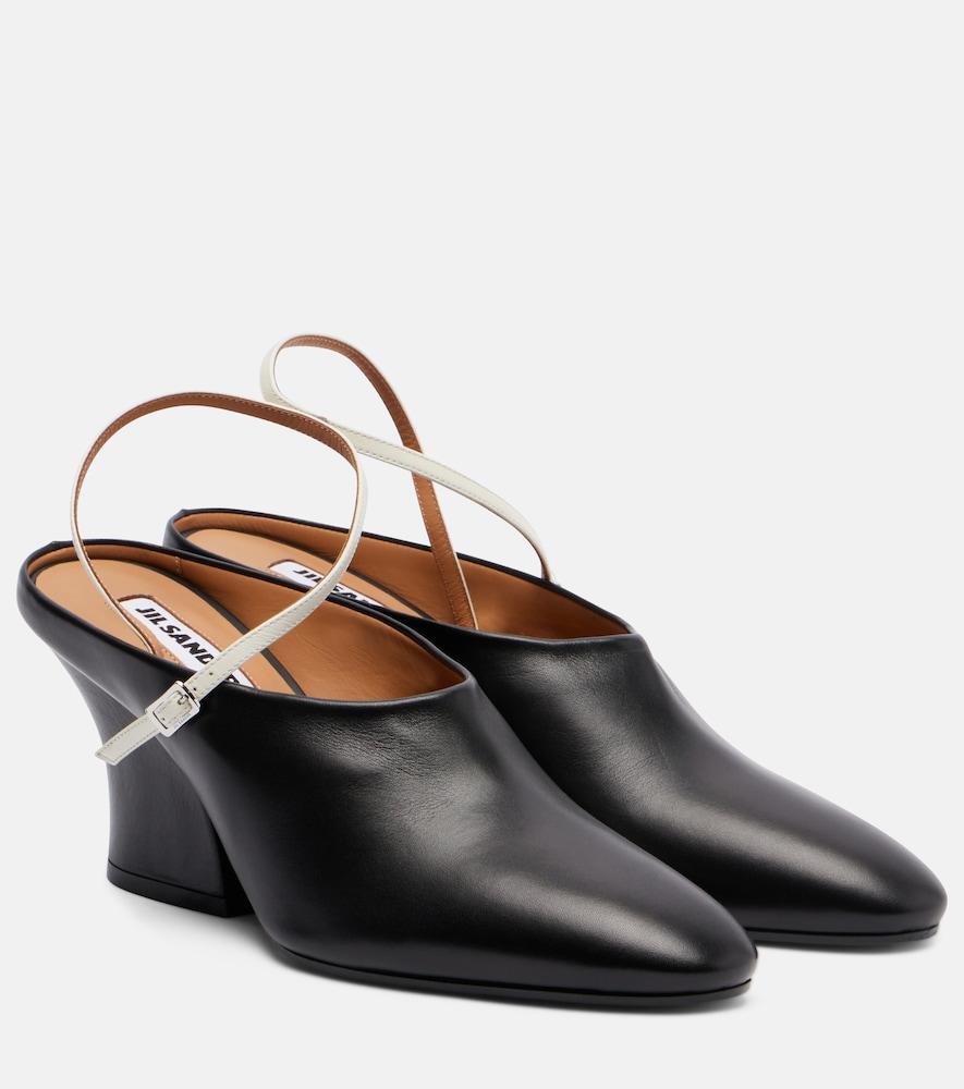 jil sander leather mules