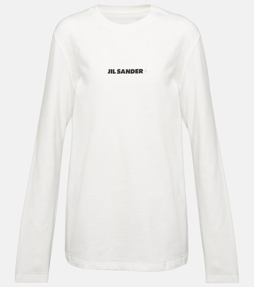 jil sander logo cotton sweatshirt