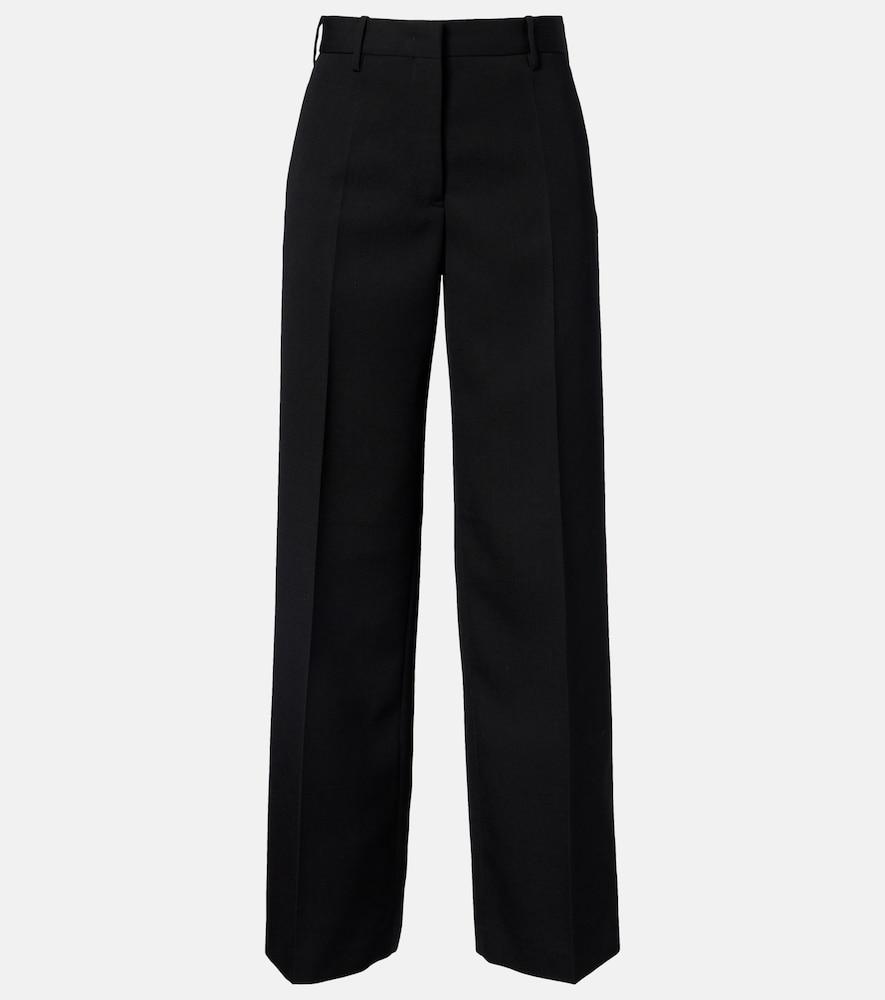 jil sander low-rise wool straight pants