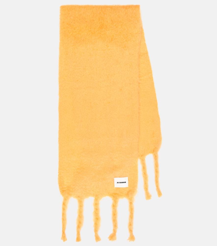 jil sander mohair and wool-blend scarf