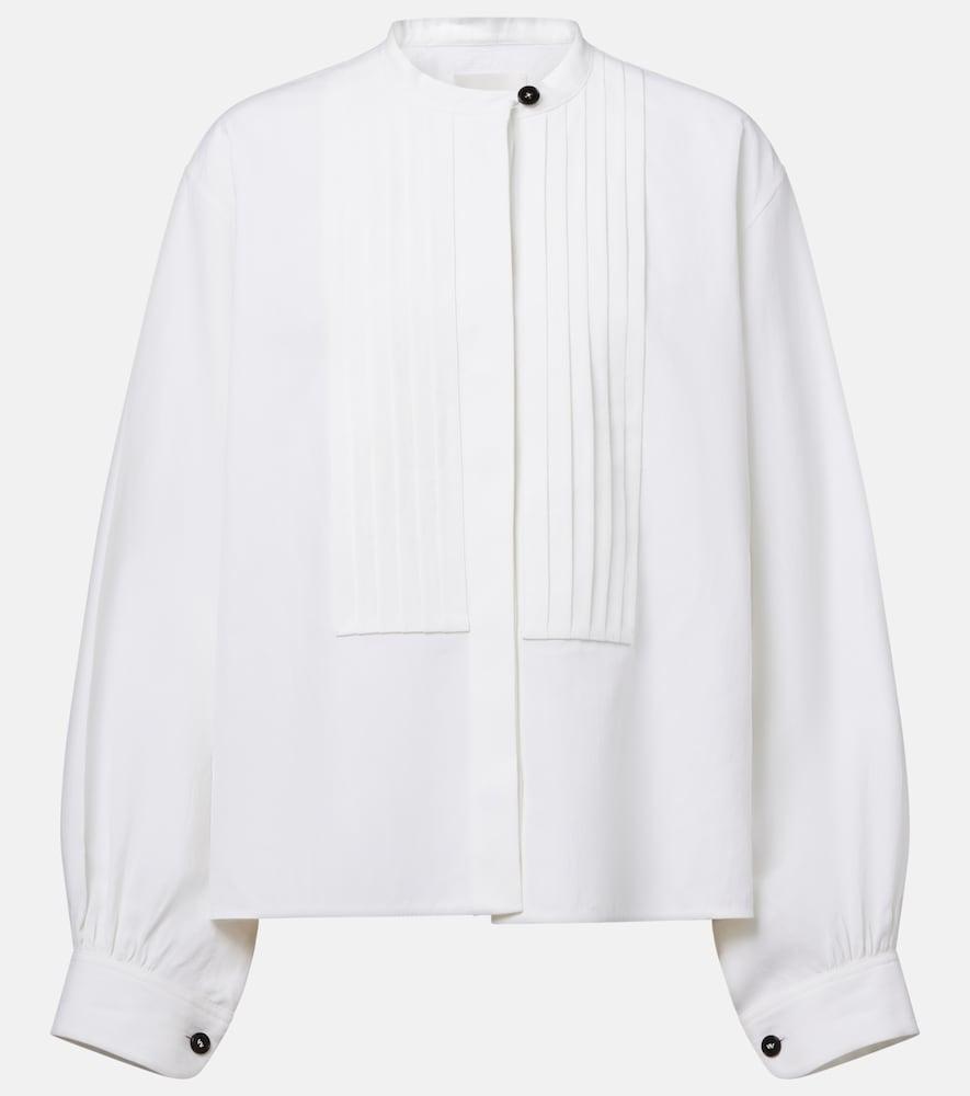 jil sander plissé linen shirt