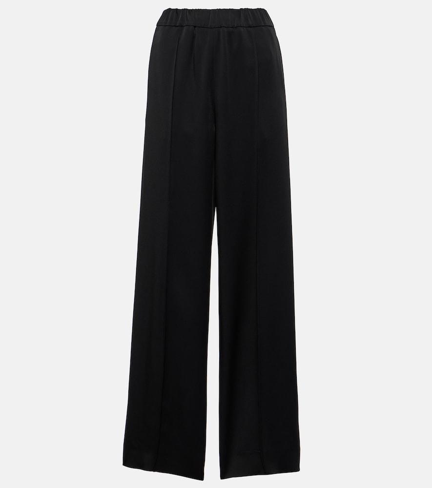 jil sander satin wide-leg pants