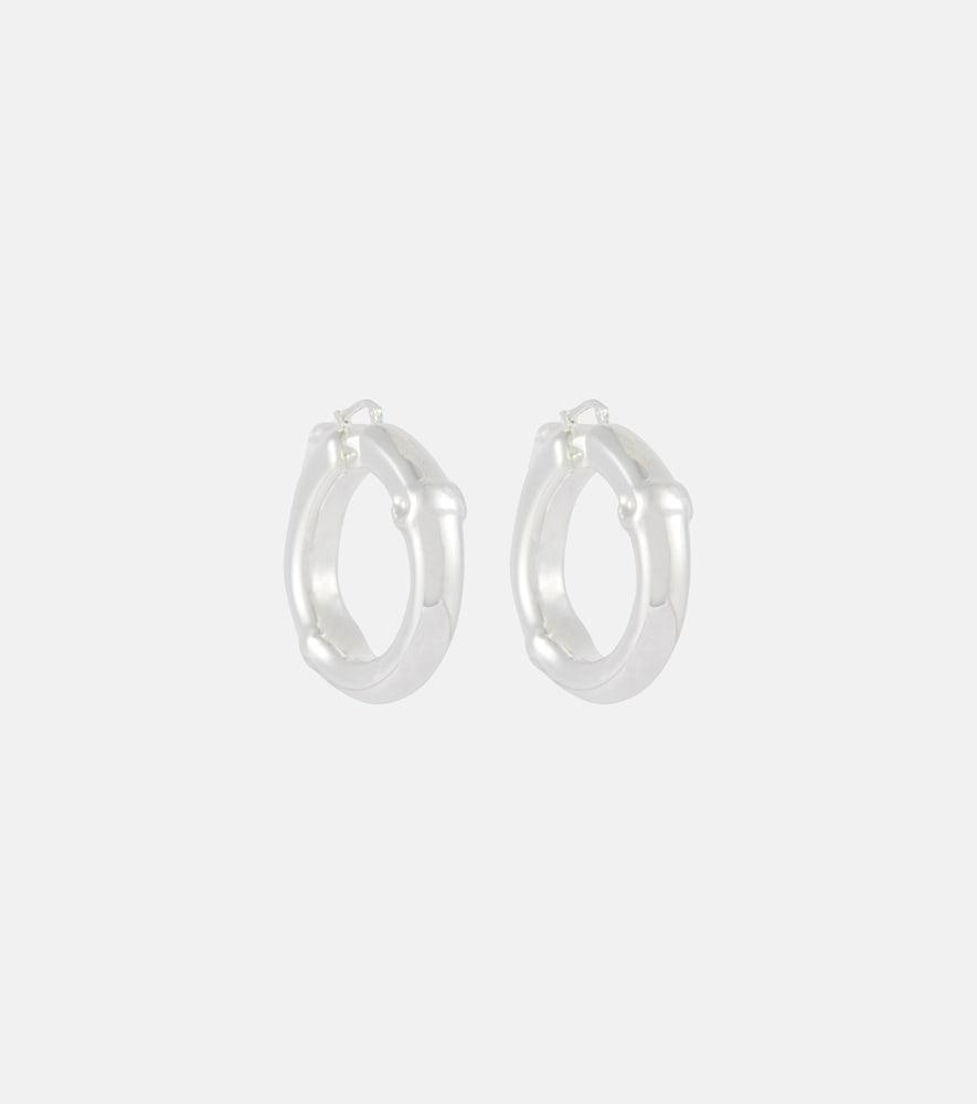 jil sander small bamboo hoop earrings
