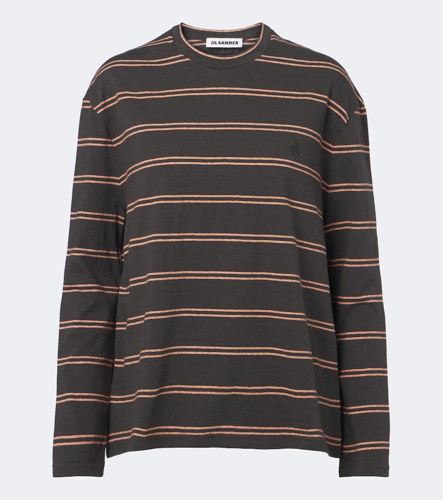 jil sander striped cotton t-shirt