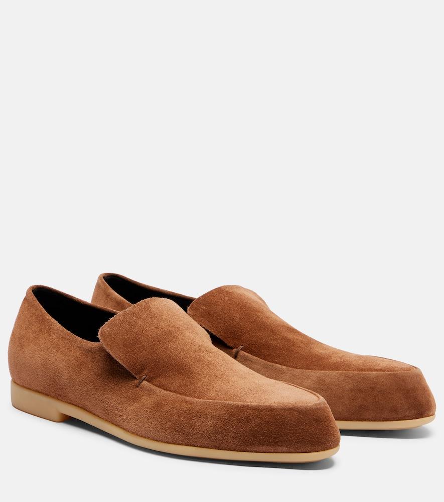 jil sander suede loafers