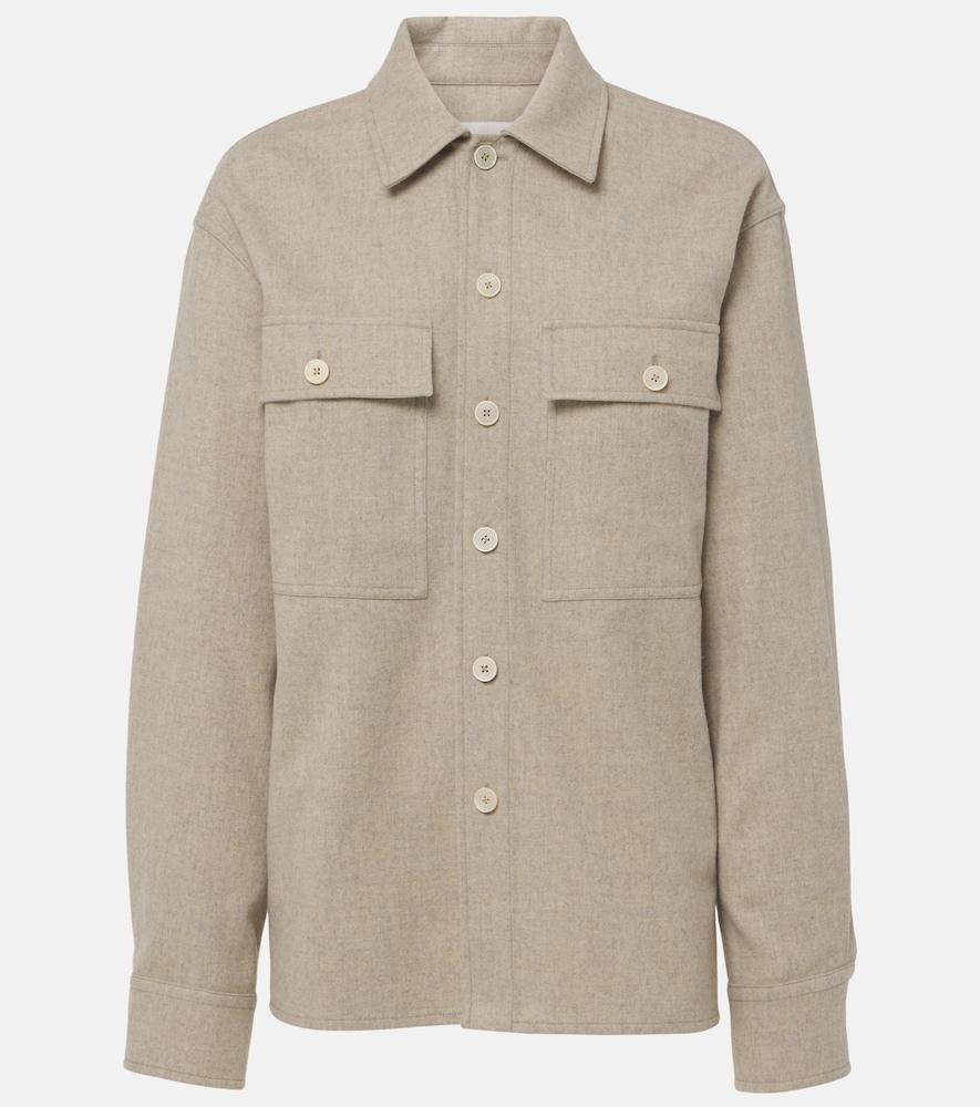 jil sander virgin wool overshirt