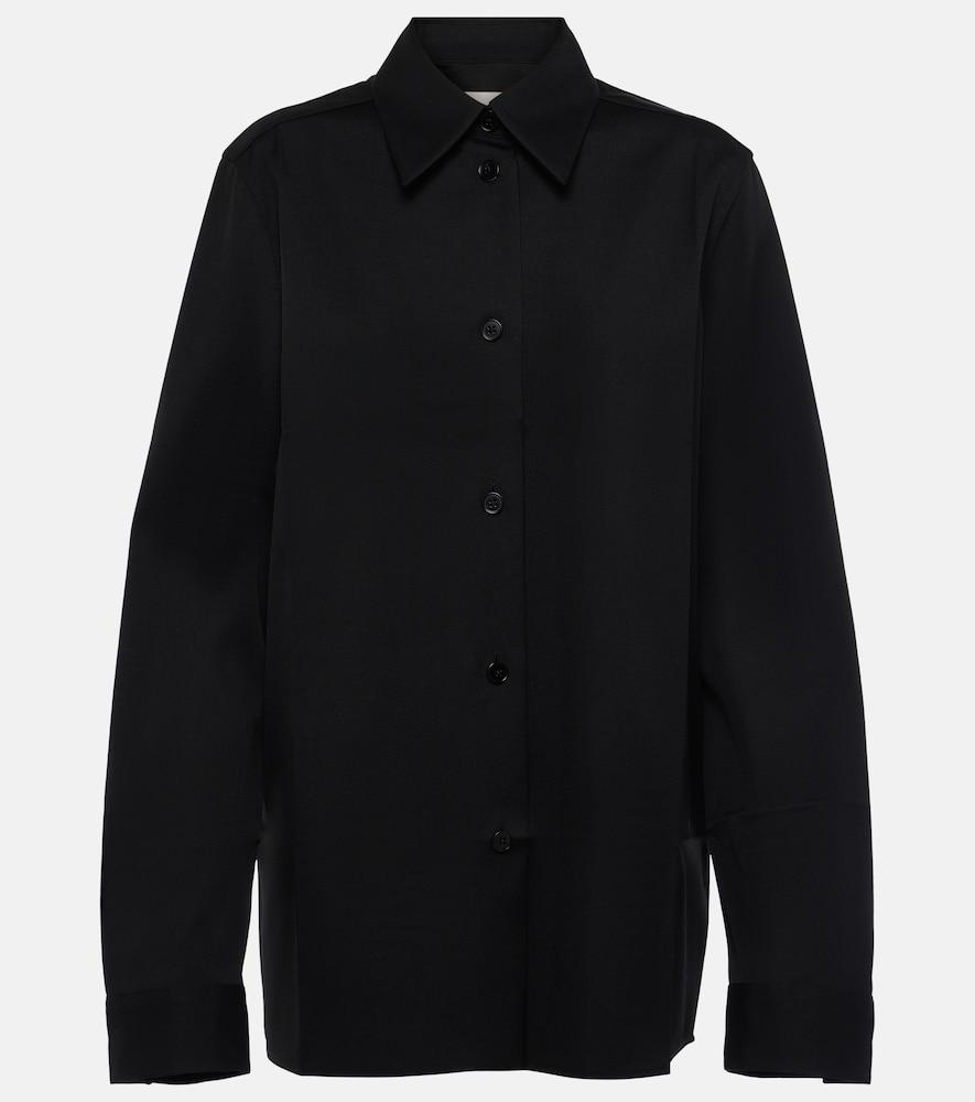 jil sander virgin wool shirt