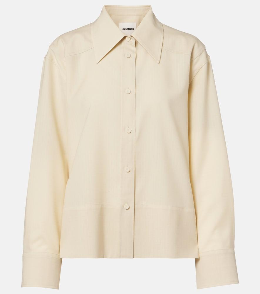 jil sander wool shirt