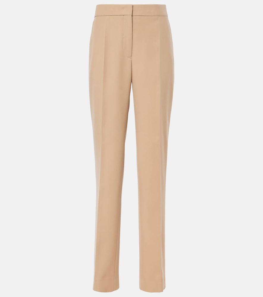 jil sander wool slim pants