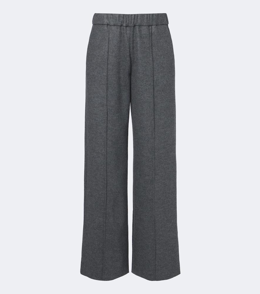 jil sander wool wide-leg pants