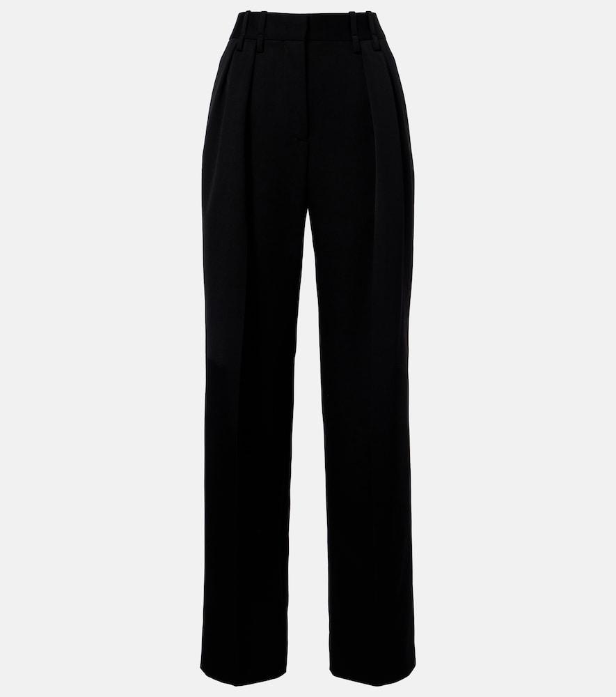 jil sander wool wide-leg pants