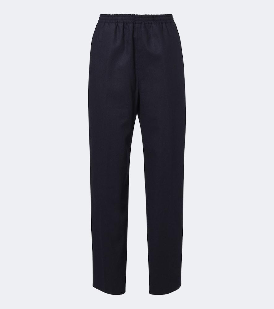 jil sander wool wide-leg pants