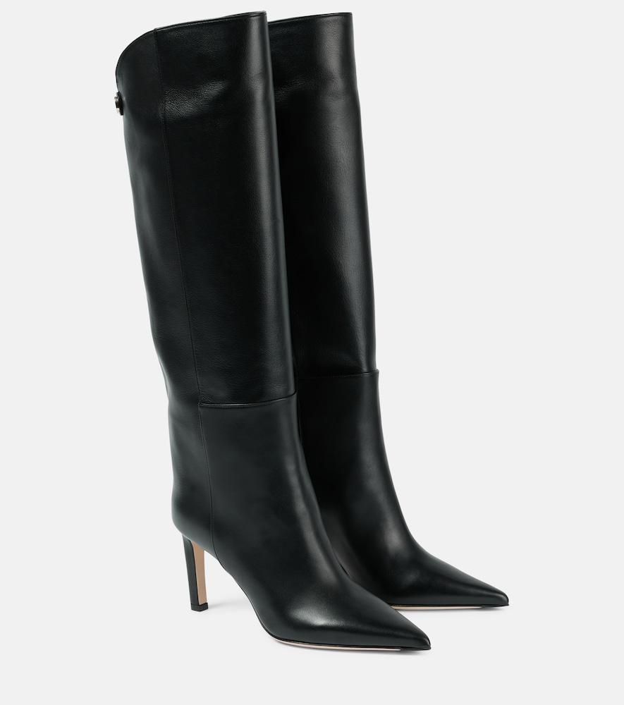 jimmy choo alizze 85 leather knee-high boots