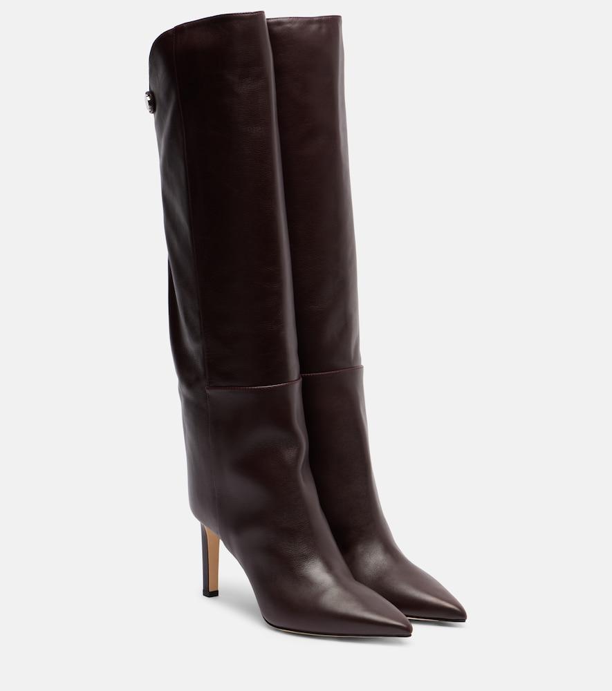 jimmy choo alizze 85 leather knee-high boots