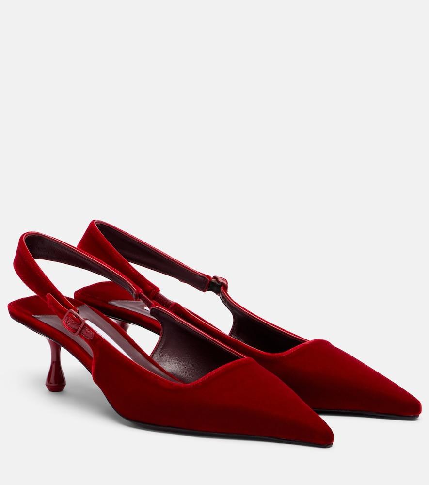 jimmy choo amel velvet slingback pumps