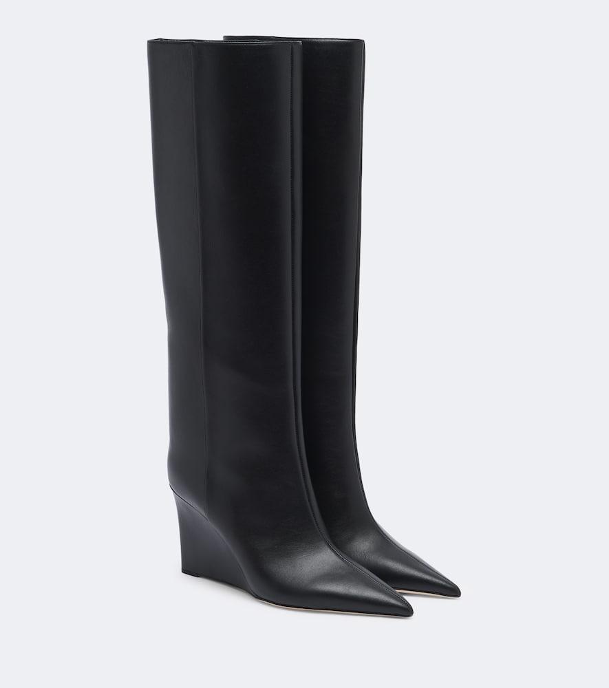jimmy choo blake leather knee-high boots