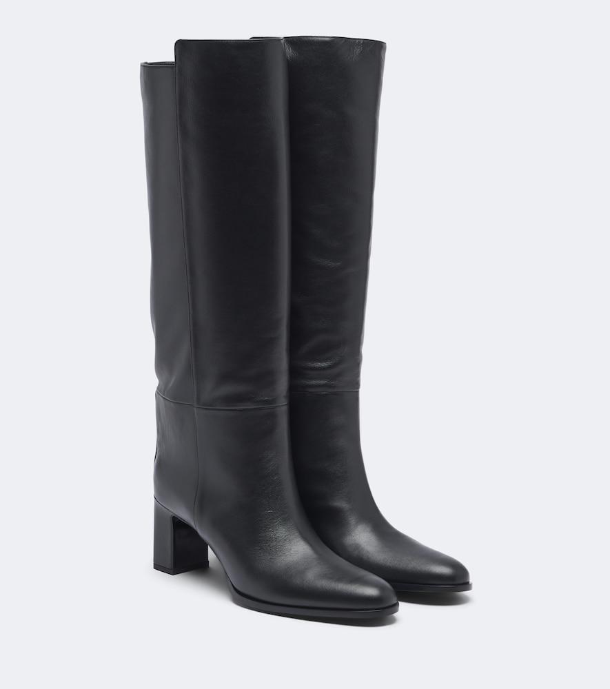 jimmy choo caly leather knee-high boots