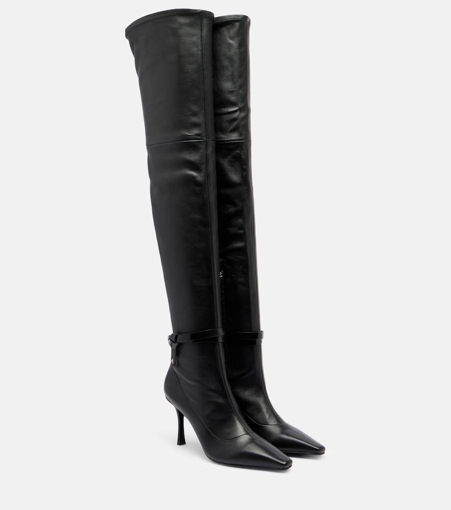 jimmy choo camie 85 leather over-the-knee boots