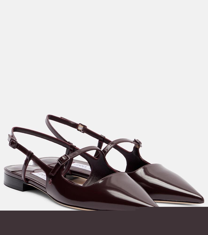 jimmy choo didi patent leather slingback flats