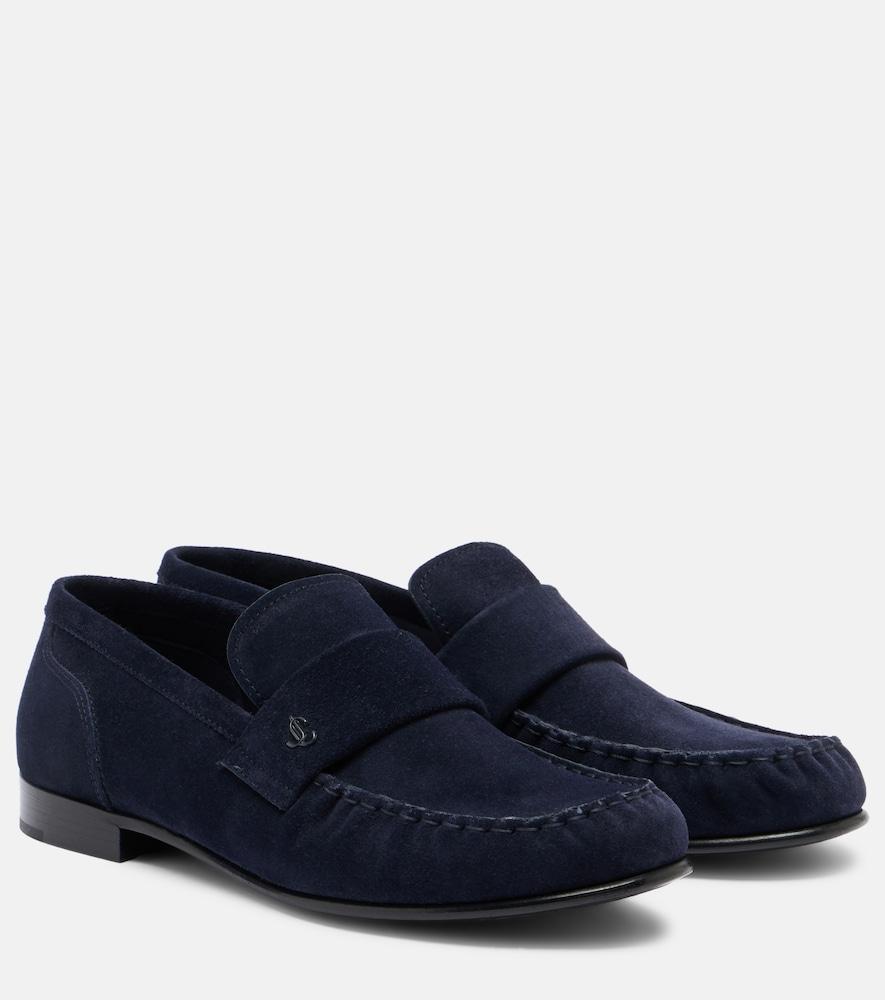 jimmy choo ellis suede loafers