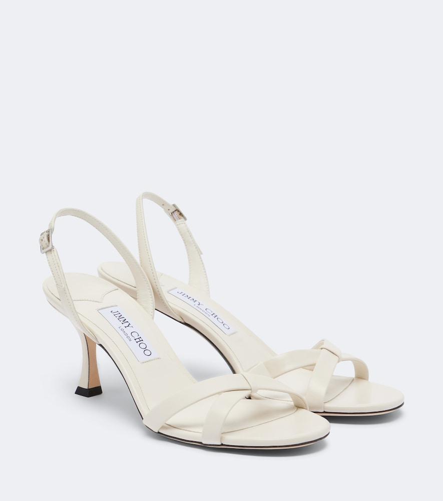 jimmy choo elsy leather slingback sandals