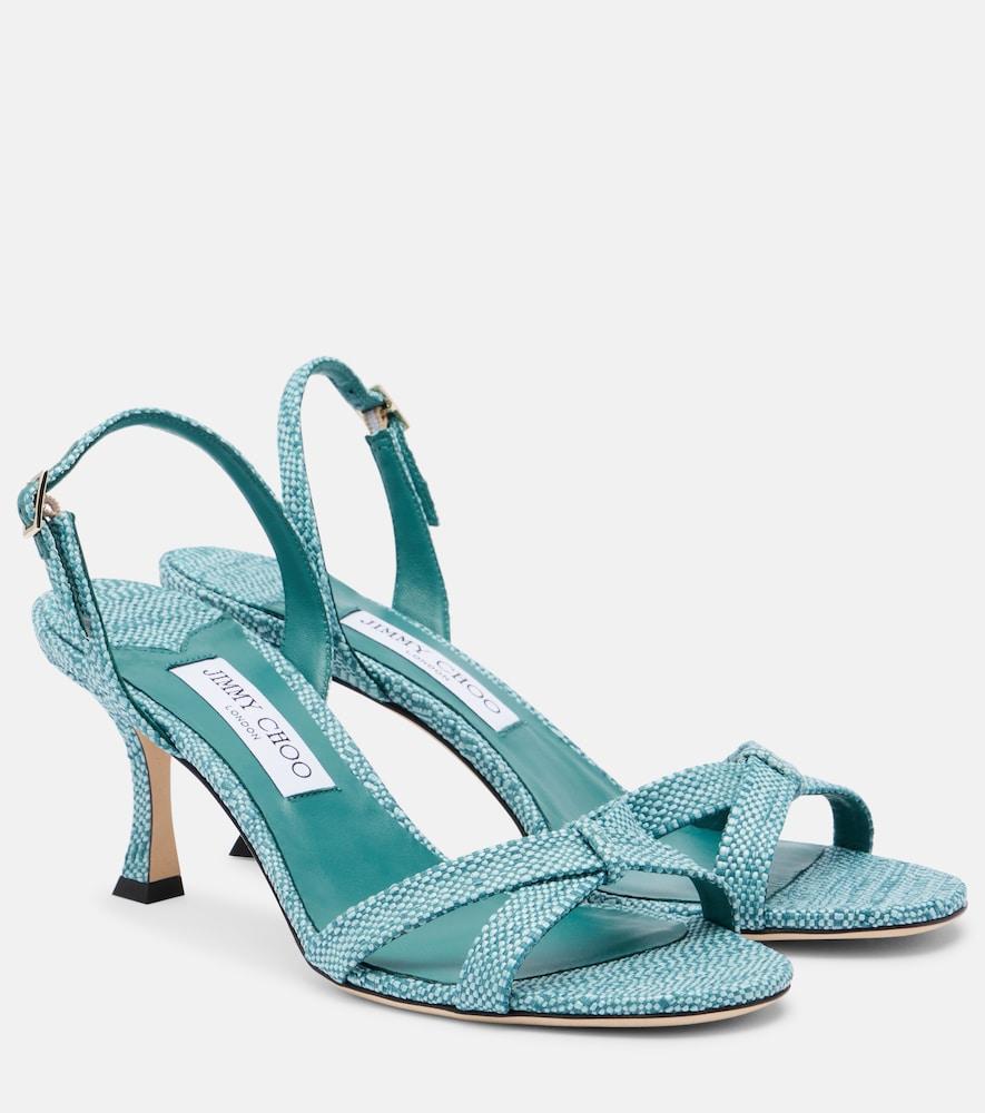 jimmy choo elsy woven slingback sandals