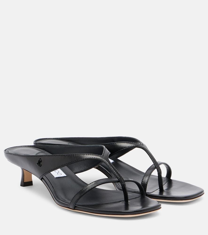 jimmy choo emery leather thong sandals