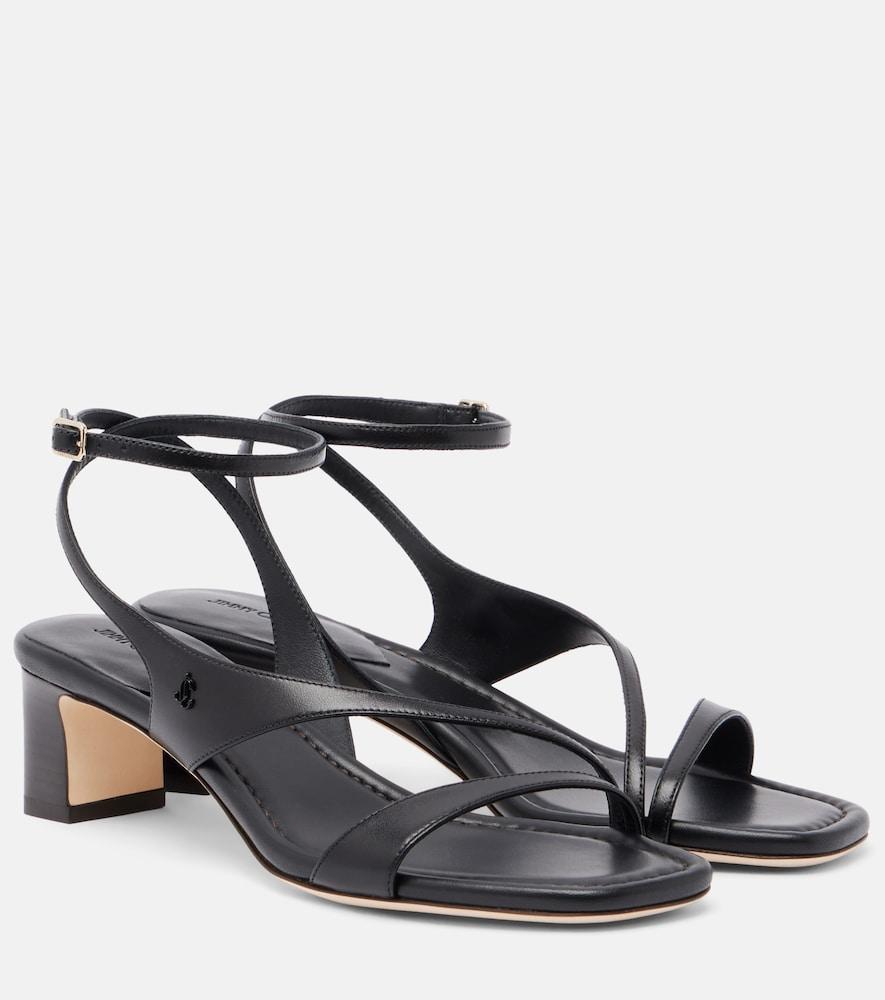 jimmy choo faye leather slingback sandals