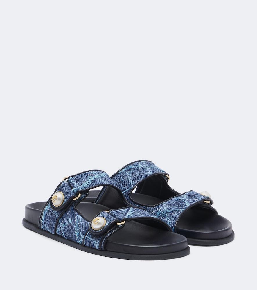 jimmy choo fayence denim sandals