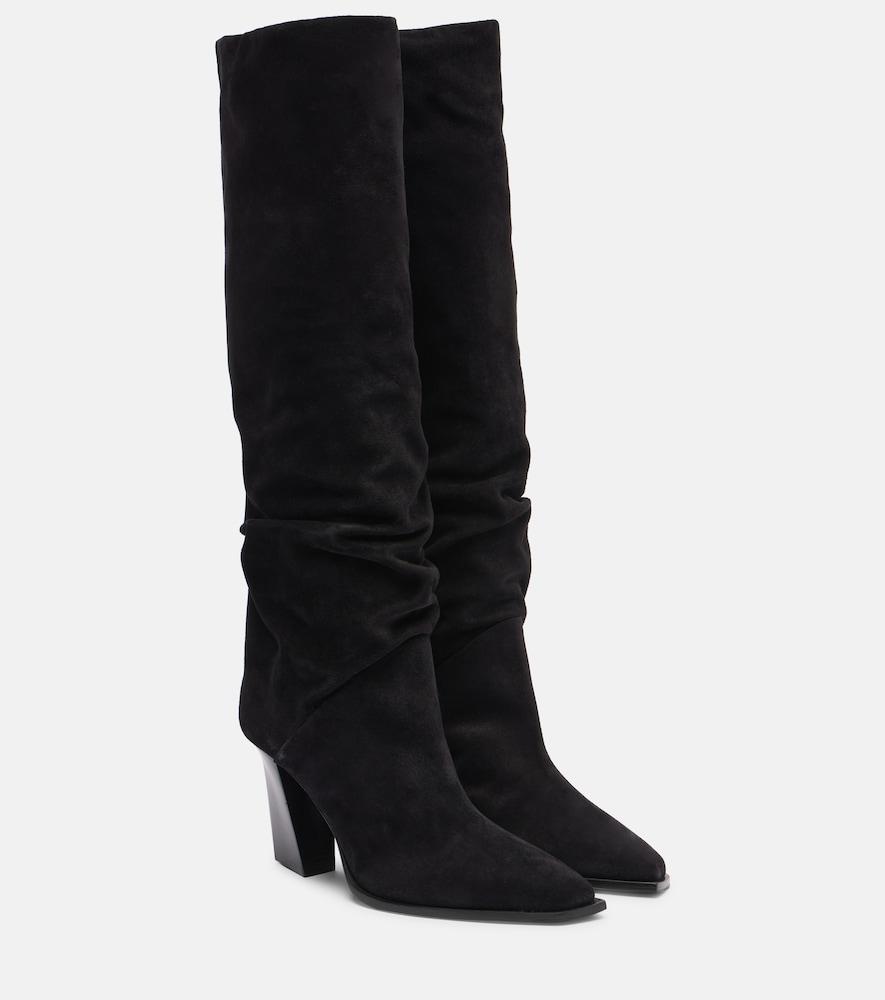 jimmy choo hart 85 suede knee-high boots