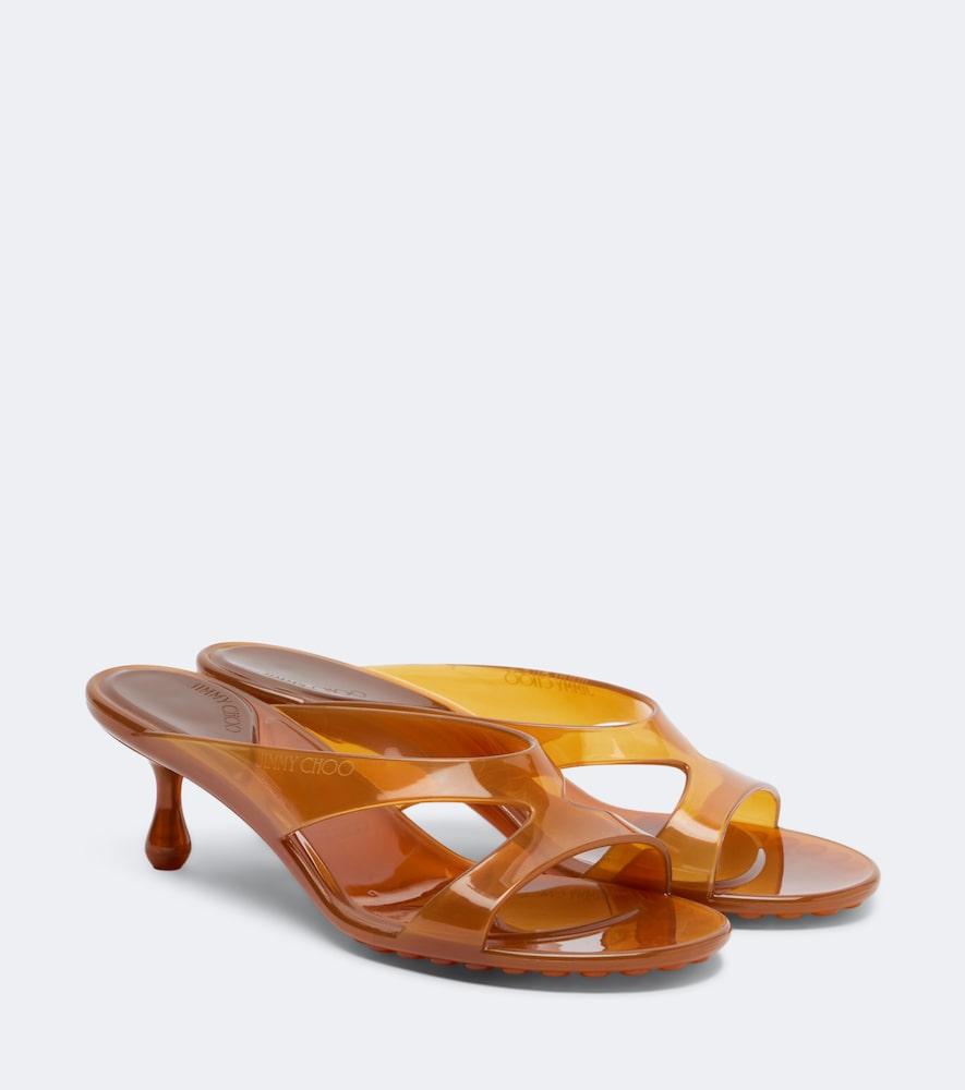 jimmy choo jelly drop tpu mules