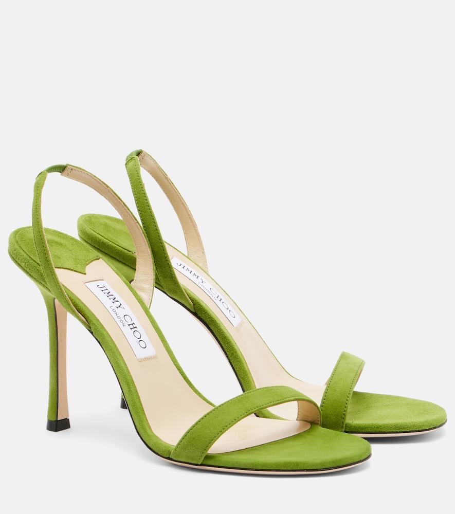 jimmy choo jenn suede slingback sandals