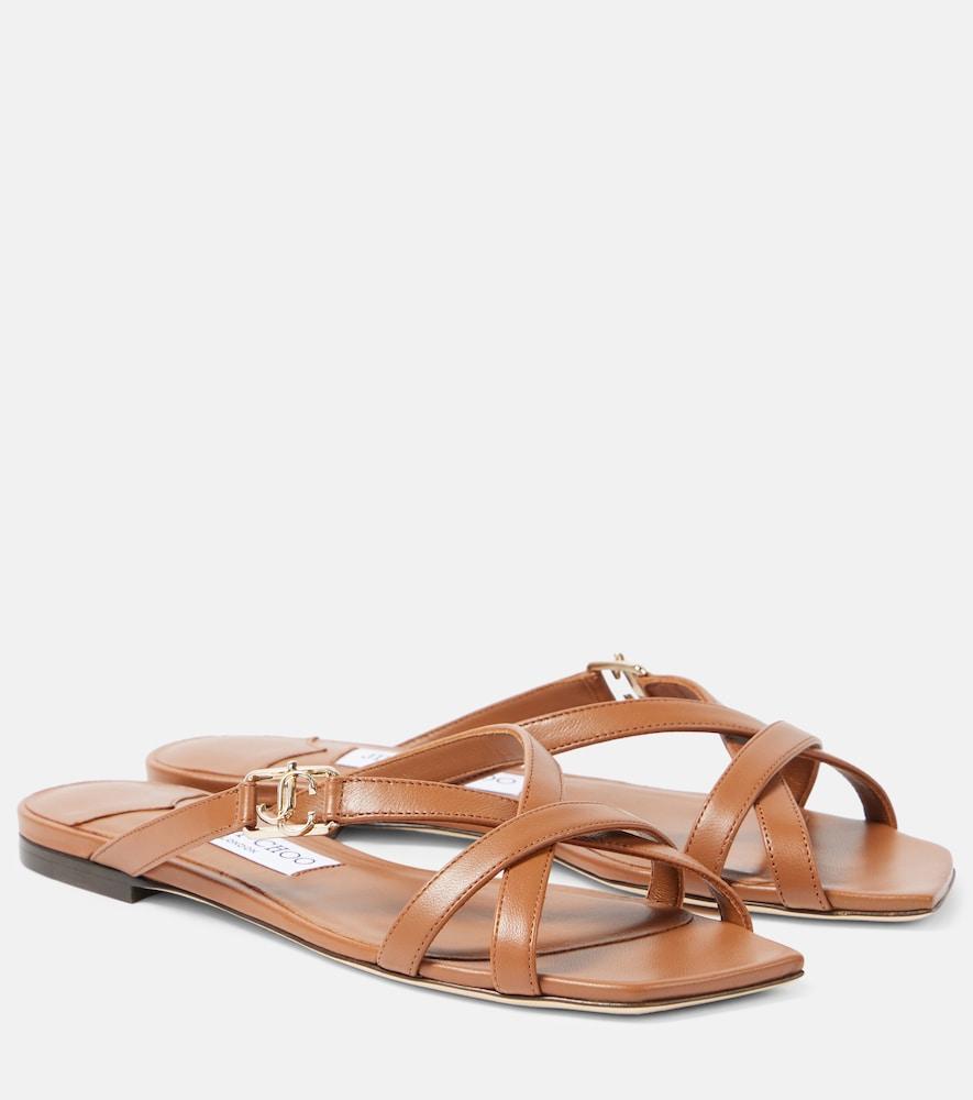 jimmy choo jess leather sandals