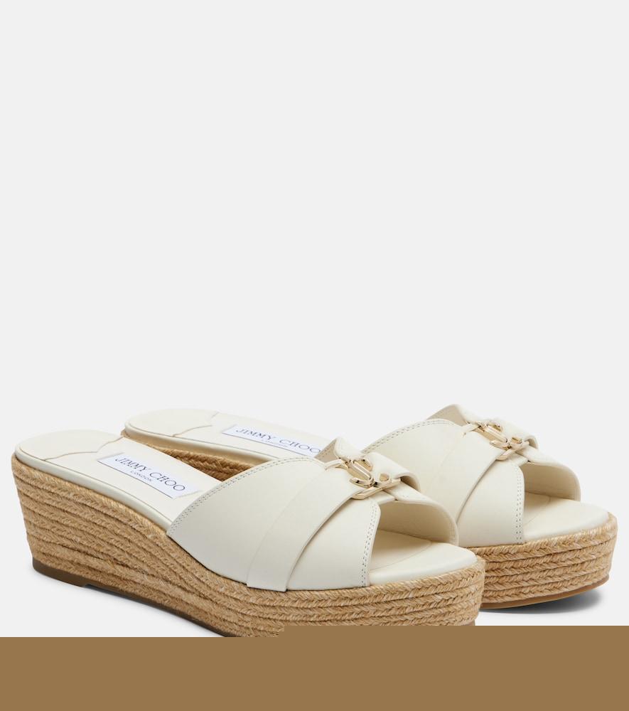 jimmy choo leda wedge espadrilles