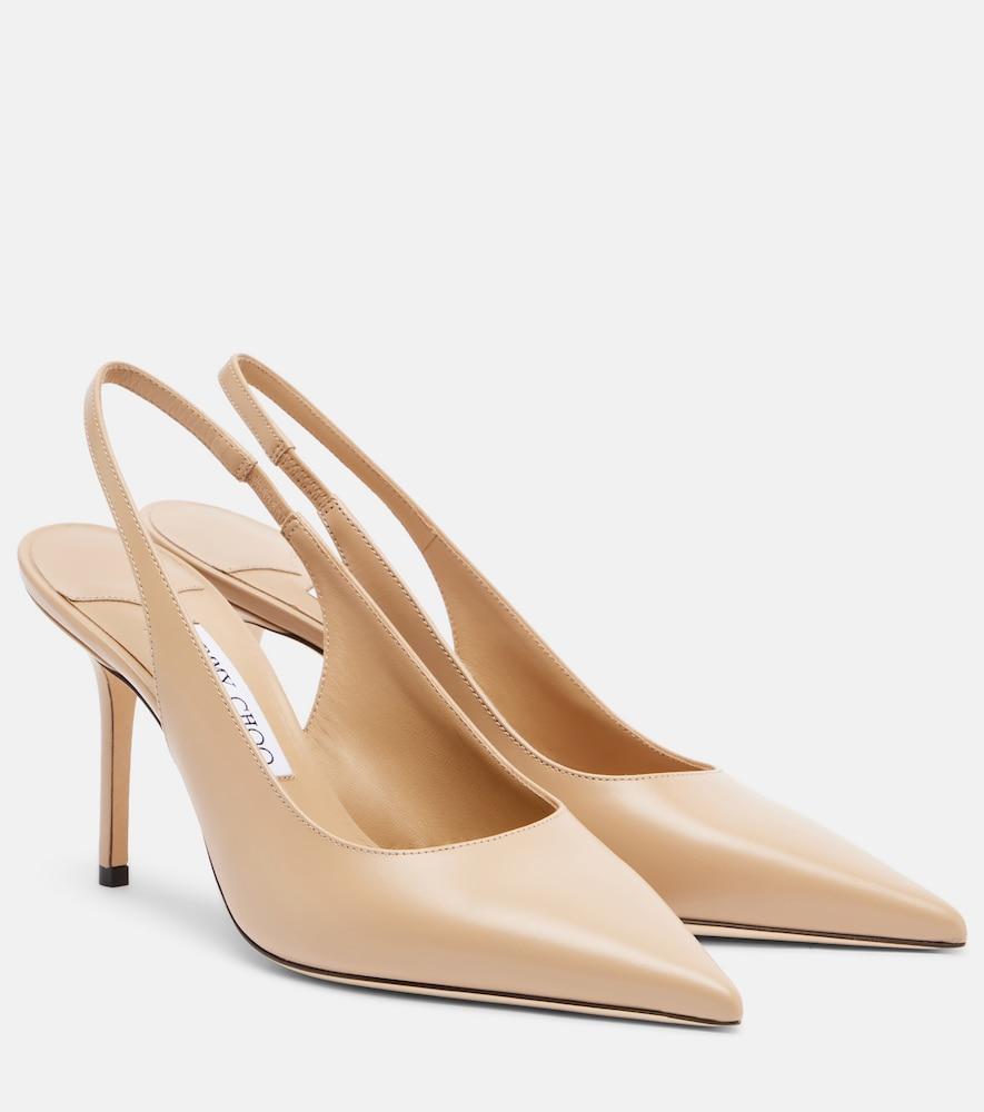 jimmy choo love leather slingback pumps