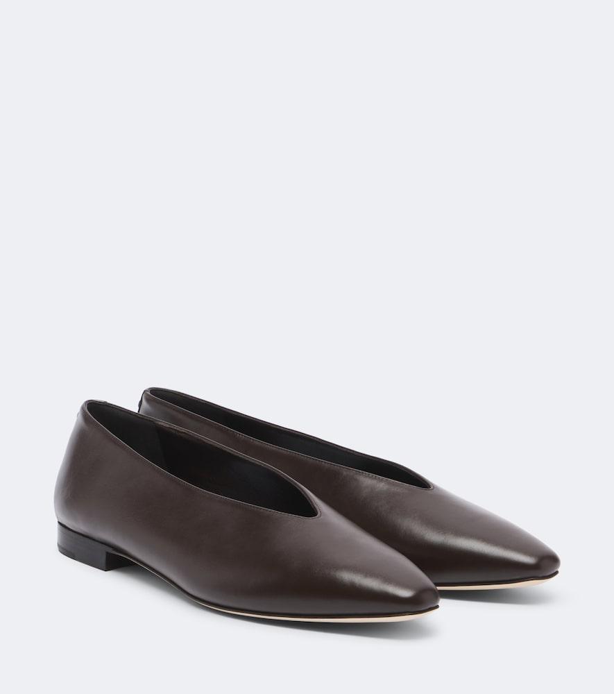 jimmy choo margot leather ballet flats