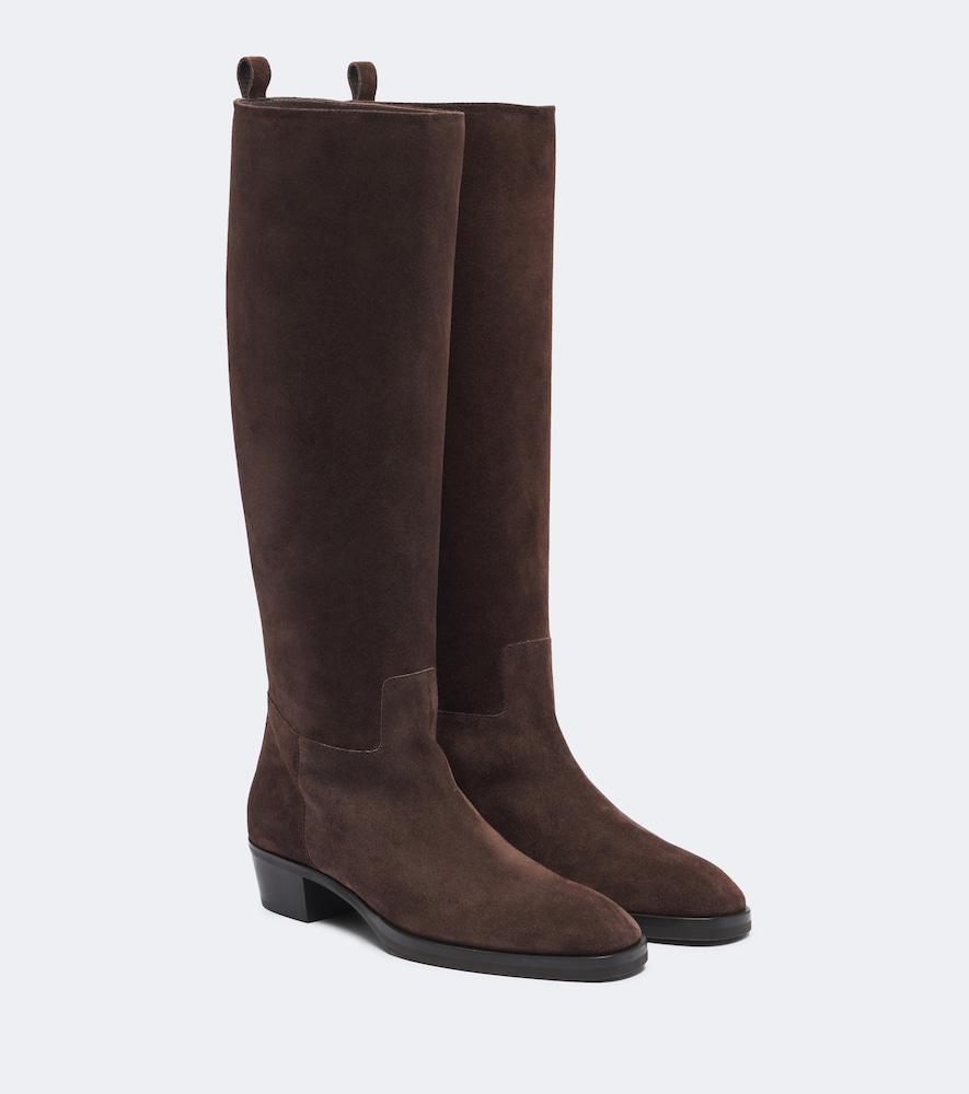 jimmy choo mave suede leather knee-high boots