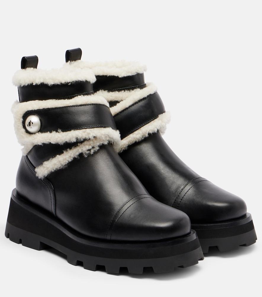 jimmy choo meena leather ankle boots