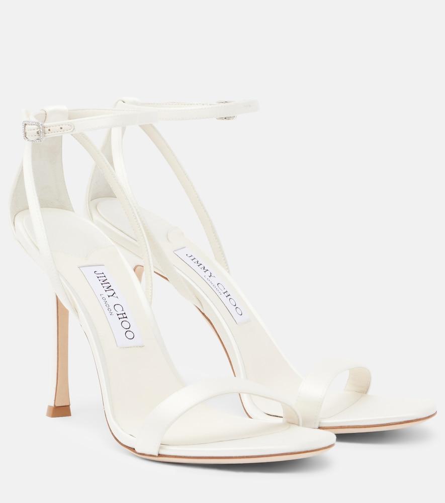 jimmy choo moza satin sandals
