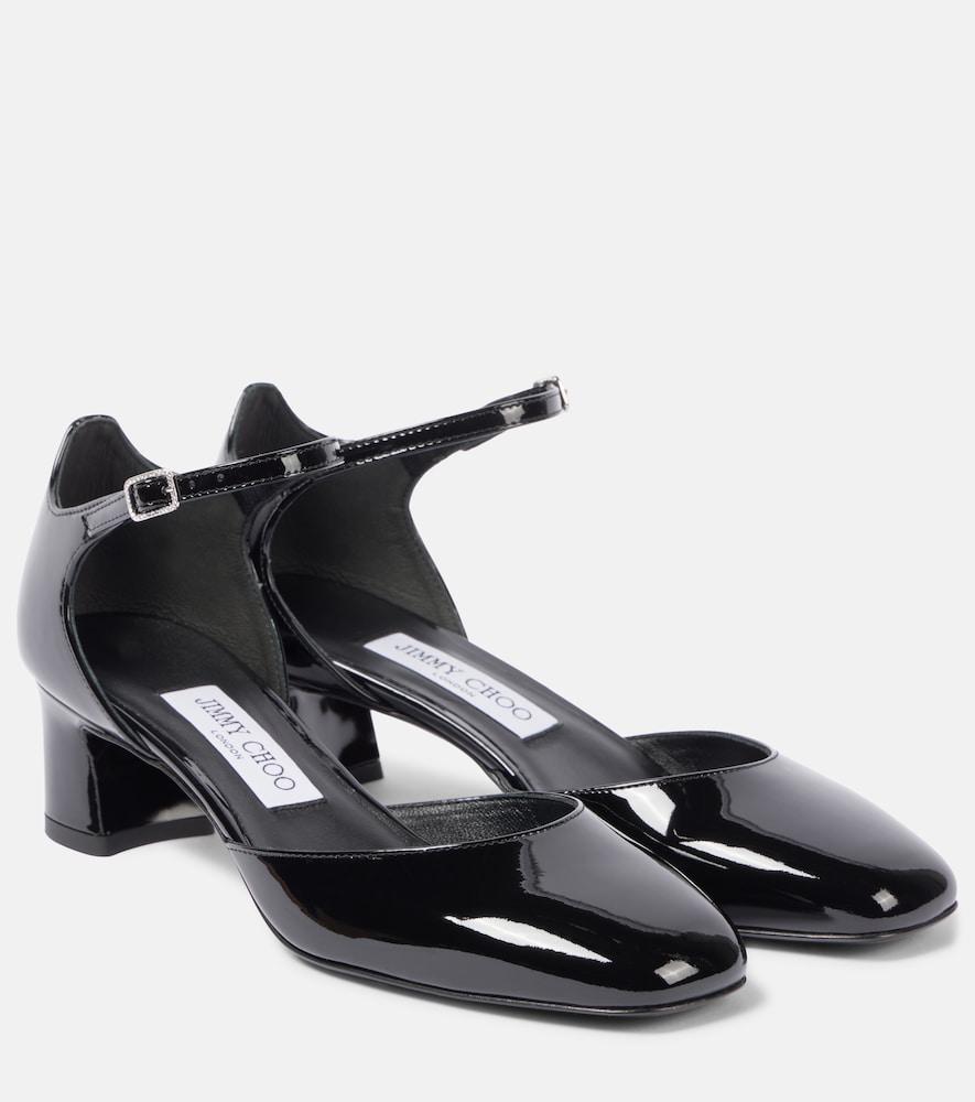 jimmy choo pixie 45 patent leather mary jane pumps