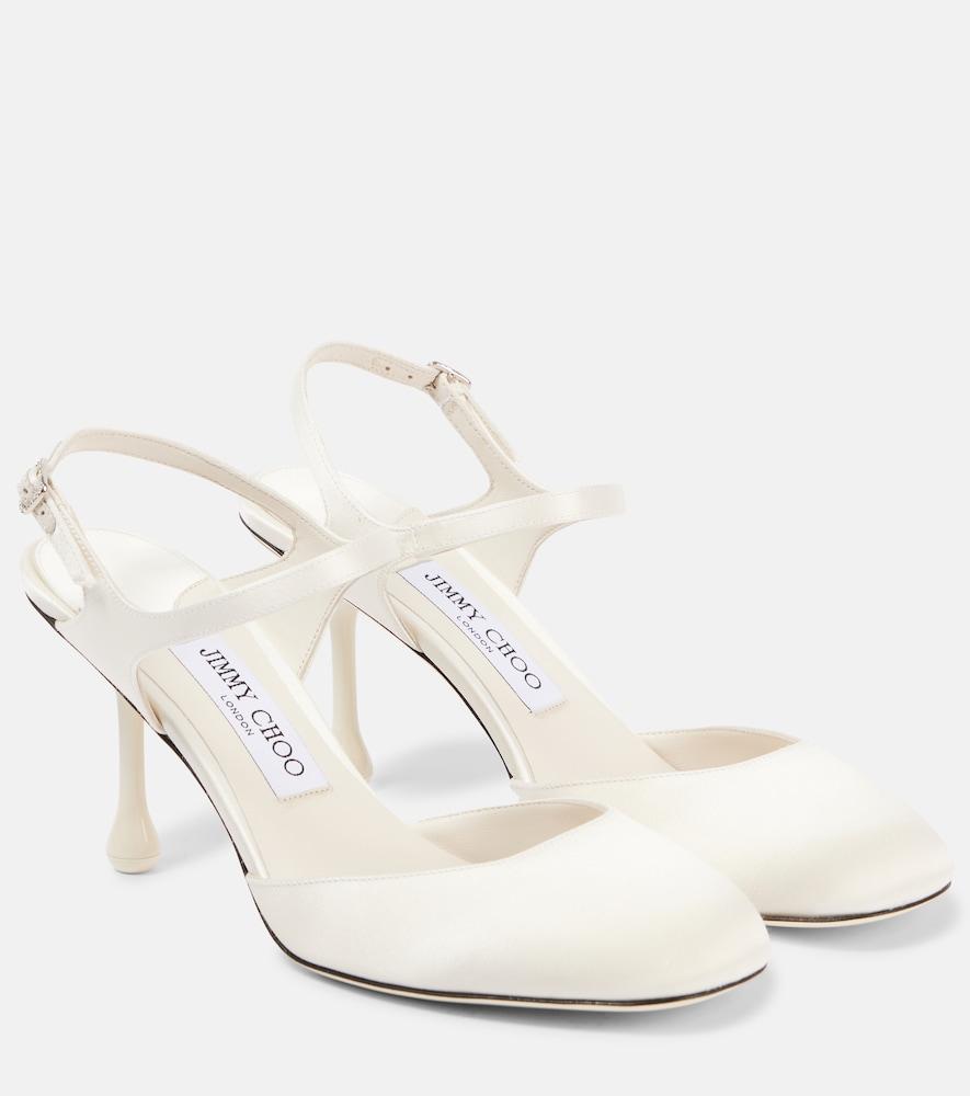 jimmy choo pixie 80 satin pumps