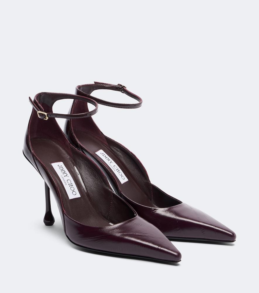 jimmy choo quinci leather pumps