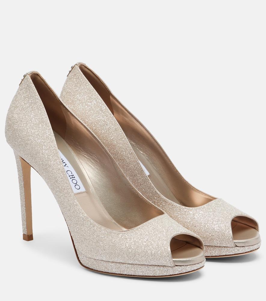 jimmy choo riya glitter pumps