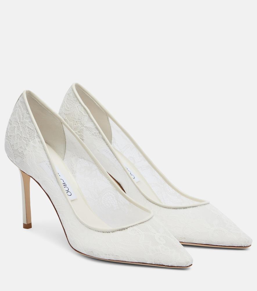jimmy choo romy lace pumps