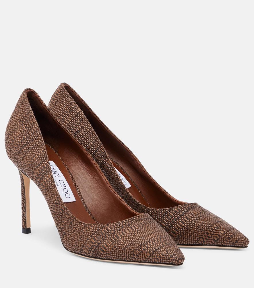 jimmy choo romy woven pumps