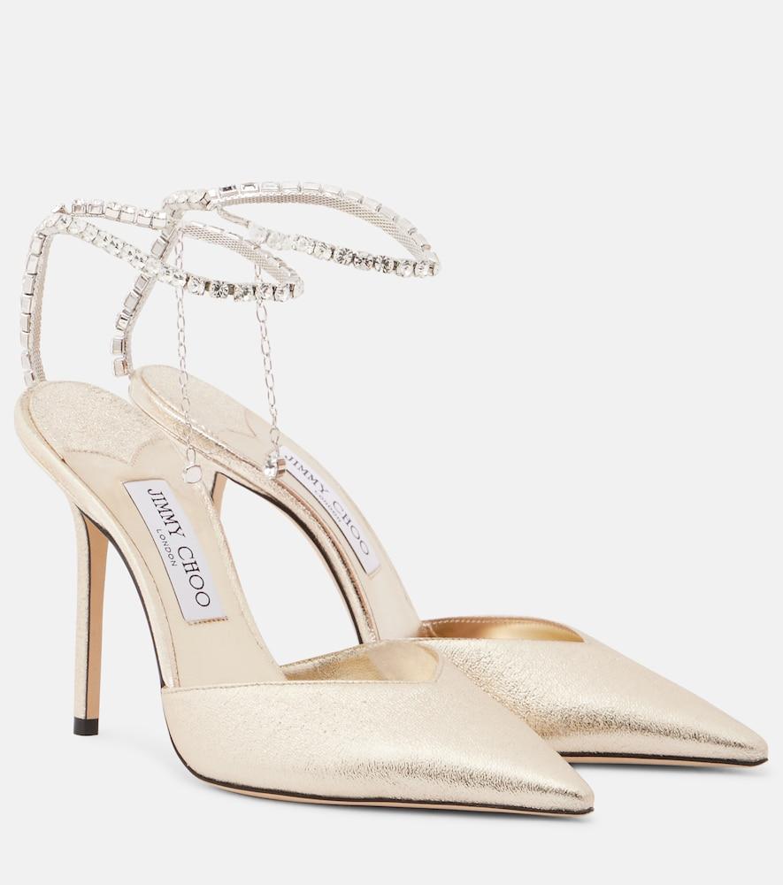 jimmy choo saeda embellished pumps